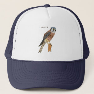 American Kestrel bird illustration  Trucker Hat