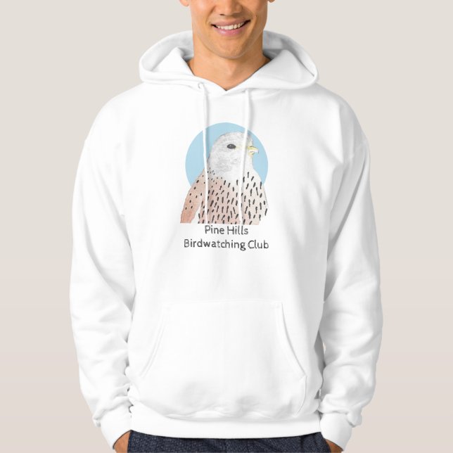 American Kestrel Birdwatching Club Hoodie (Front)