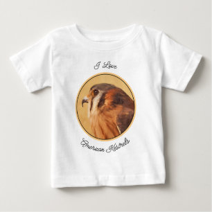 American Kestrel Painting - Original Bird Art Baby T-Shirt