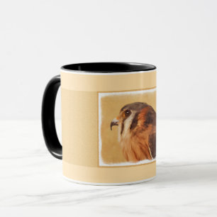 American Kestrel Painting - Original Bird Art Mug