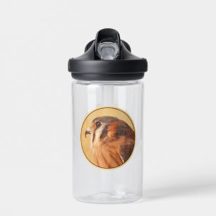 American Kestrel Painting - Original Bird Art Water Bottle