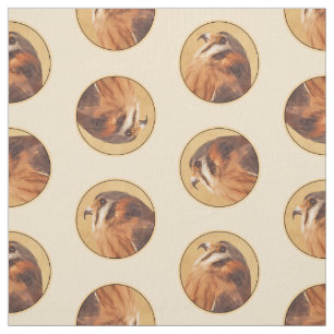 American Kestrel Painting Original Wild Bird Art Fabric