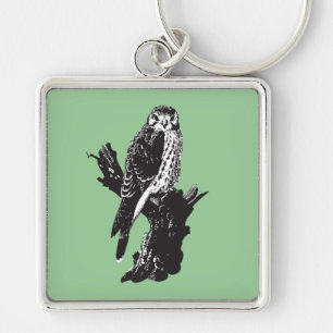 American Kestrel Sketch Key Ring