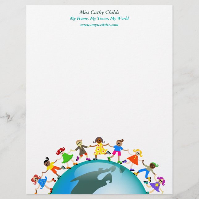 American Kids, Customised Letterhead (Front)