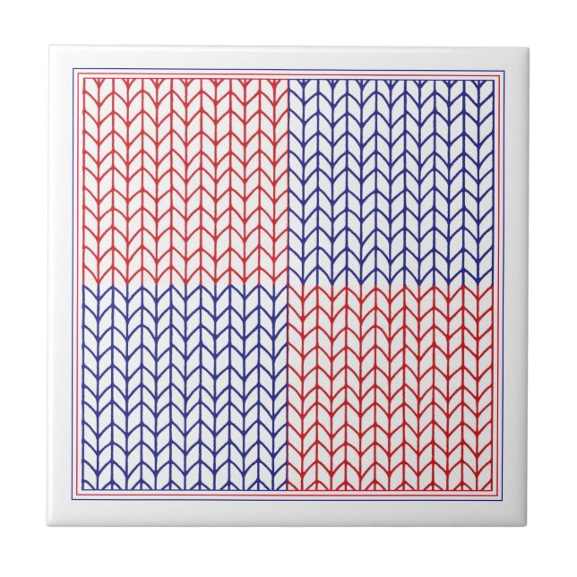 AMERICAN KNIT 4.25x4.25 Ceramic Tile II (Front)