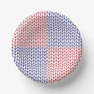 AMERICAN KNIT 7" Paper Bowls Plate