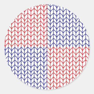 AMERICAN KNIT Small Round Stickers