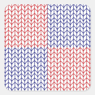 AMERICAN KNIT Small Square Stickers