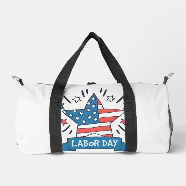American Labour Day Creative Illustration Design Duffle Bag (Front)