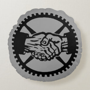 American Labour Party Round Cushion