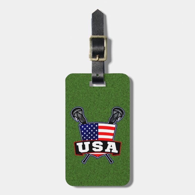 American Lacrosse Luggage Tag Template (Front Vertical)