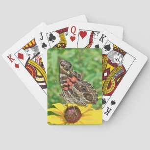 American Lady Butterfly - Vanessa virginiensis Playing Cards