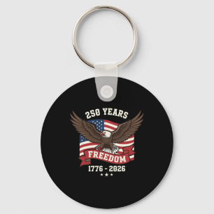 American Ld Eagle 1776–2026 250th Anniversary Usa Key Ring