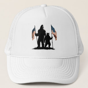 American Legend with Grizzly  Trucker Hat