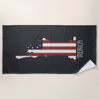 American Liberty Beach Towel