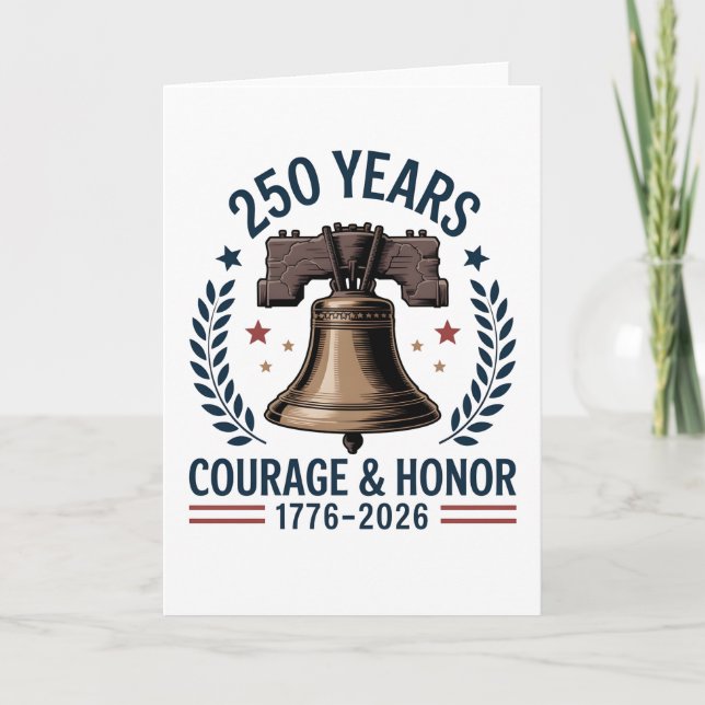 American Liberty Bell Courage Honour 250 Card (Front)