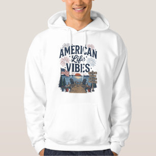 American Life Vibes Patriotic Lake Vector Shirt_1 Hoodie