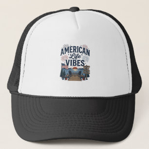 American Life Vibes Patriotic Lake Vector Shirt_1 Trucker Hat