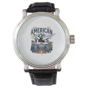 American Life Vibes Patriotic Lake Vector Shirt_1 Watch