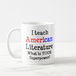 american literature teach coffee mug