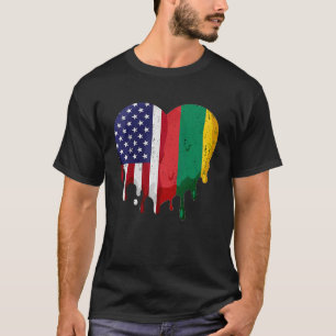 American Lithuanian Heritage Month Lithuania Flag  T-Shirt