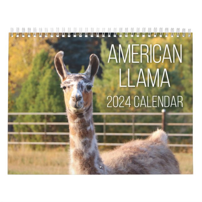 American Llama 2024 Calendar (Cover)
