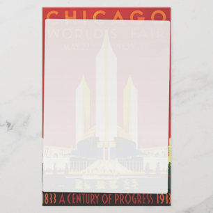 American logo travel poster stationery
