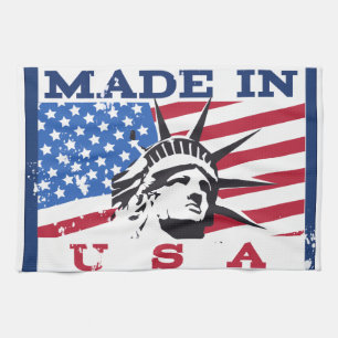 American logo travel poster tea towel