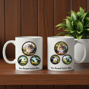 American Longhair Cat 6-Image Coffee Mug Design