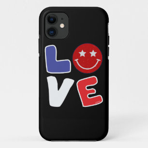 AMERICAN LOVE funny July 4th iPhone 11 Case