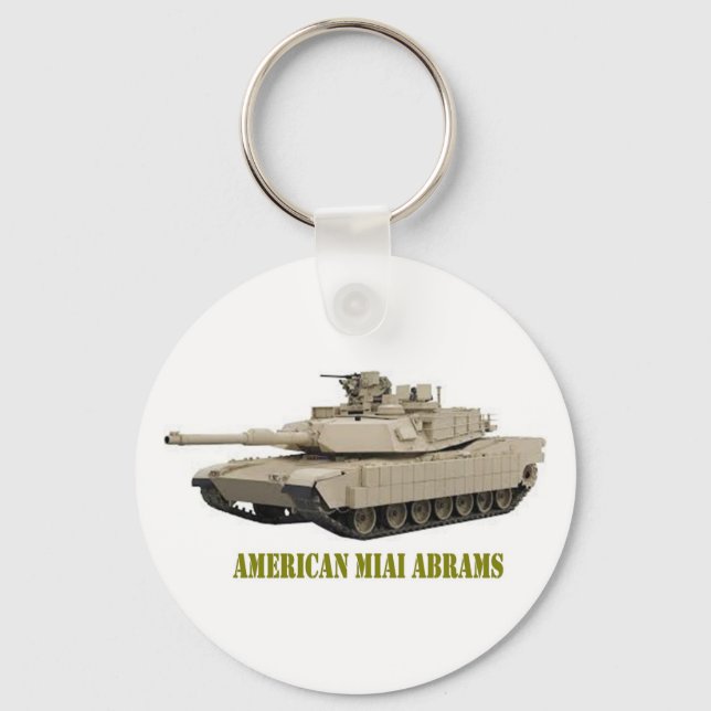 AMERICAN M1A1 ABRAMS  TANK KEY RING (Front)