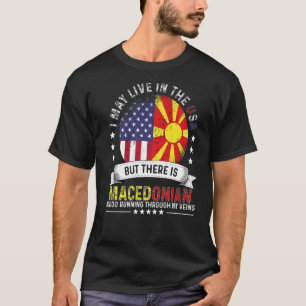 American Macedonian Home in US Patriot Macedonia F T-Shirt