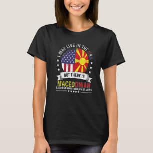 American Macedonian Home in US Patriot Macedonia F T-Shirt