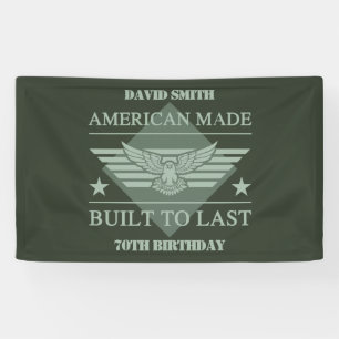 American Made 70th Birthday Banner
