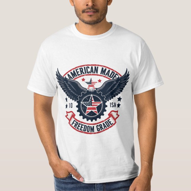 American Made Freedom Grade Eagle Gear T-Shirt (Front)
