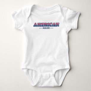 American Made, Proud, Patriotic T-Shirt Baby Bodysuit