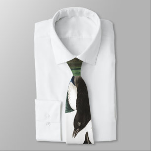American Magpie Birds Audubon Wildlife Tie