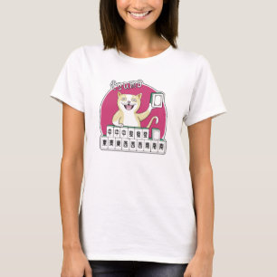 American Mahjong Tsumo Cat Winning Hand T-Shirt
