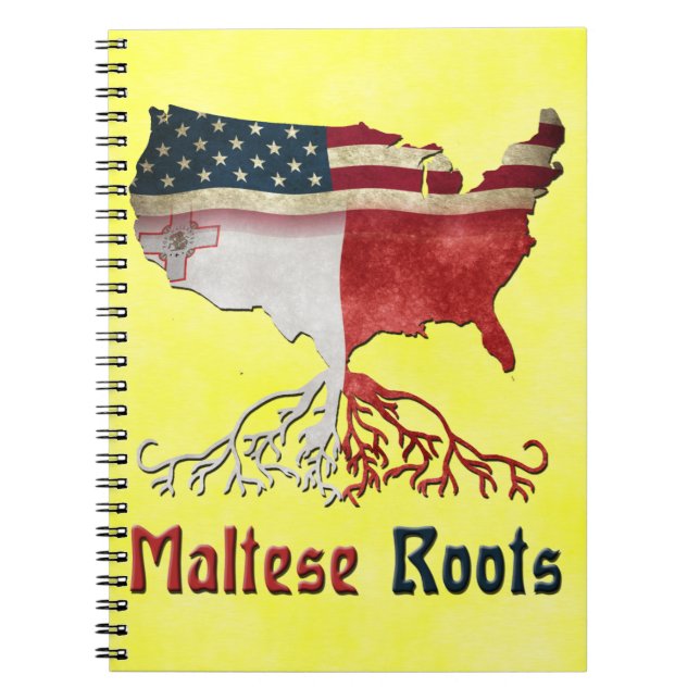 American Maltese Roots Notepad Notebook (Front)