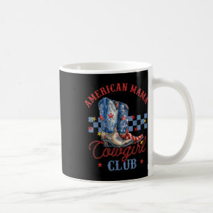 American Mama 4th Of July Patriotic Western Cowgir Coffee Mug