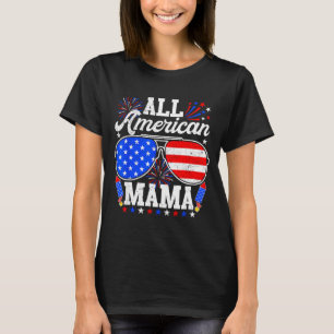 American mama 4th of july sunglasses family T-Shirt