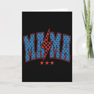 American Mama Lignting Bolt, Mama And Mini 4th Of  Card
