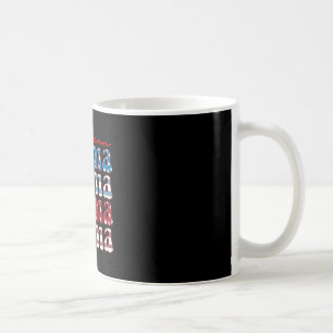 American mama matching family 4th of july american coffee mug