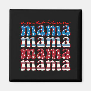 American mama matching family 4th of july american magnet