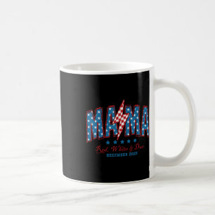 American Mama Red White And Due 4th Of July Pregna Coffee Mug