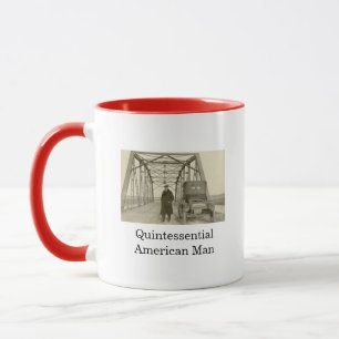 American Man Real Photo Coffee Mug