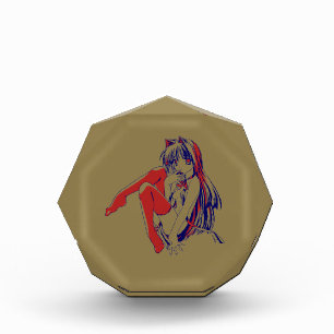 American Manga Neko Catgirl Kawaii Anime Photo Block