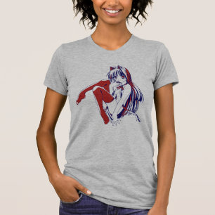 American Manga Neko Catgirl Kawaii Anime T-Shirt