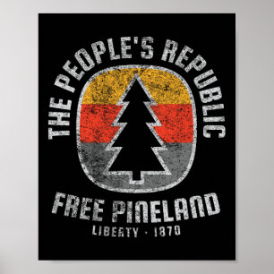 American Marauder Free Pineland Camping Badge Poster