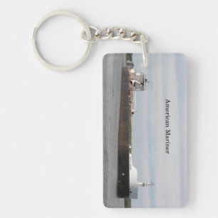 American Mariner rectangle acrylic key chain